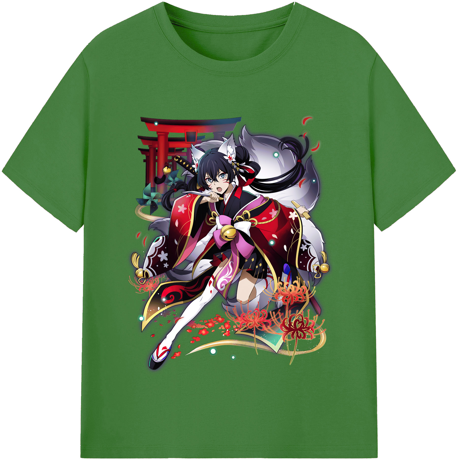 （画像用） 文豪ストレイドッグス Bungo Stray Dogs レディースカジュアルプリントTシャツ（綿100％）